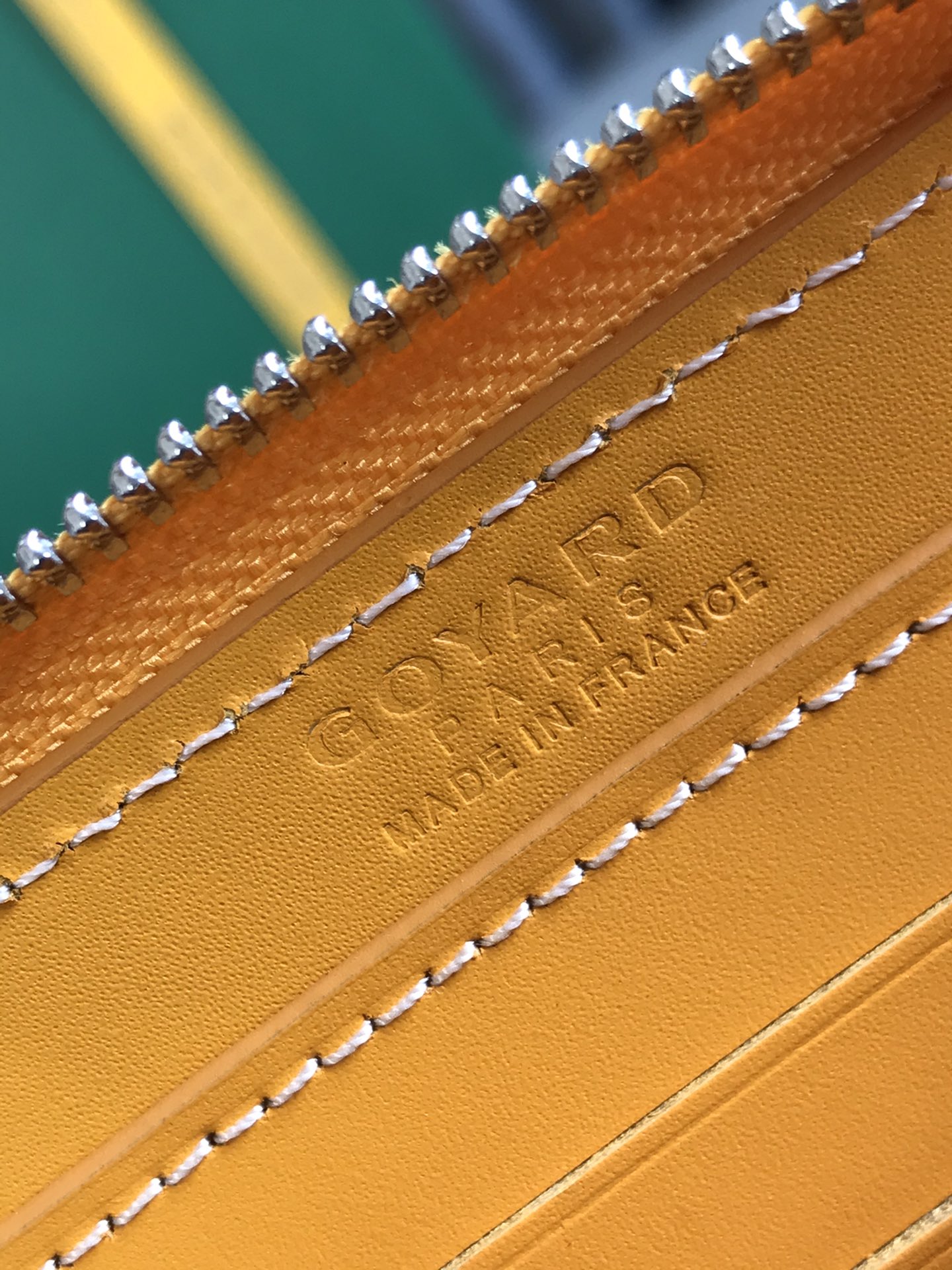 MATIGNON MINI WALLET 11 IN YELLOW GOYARDINE CANVAS AND CALFSKIN