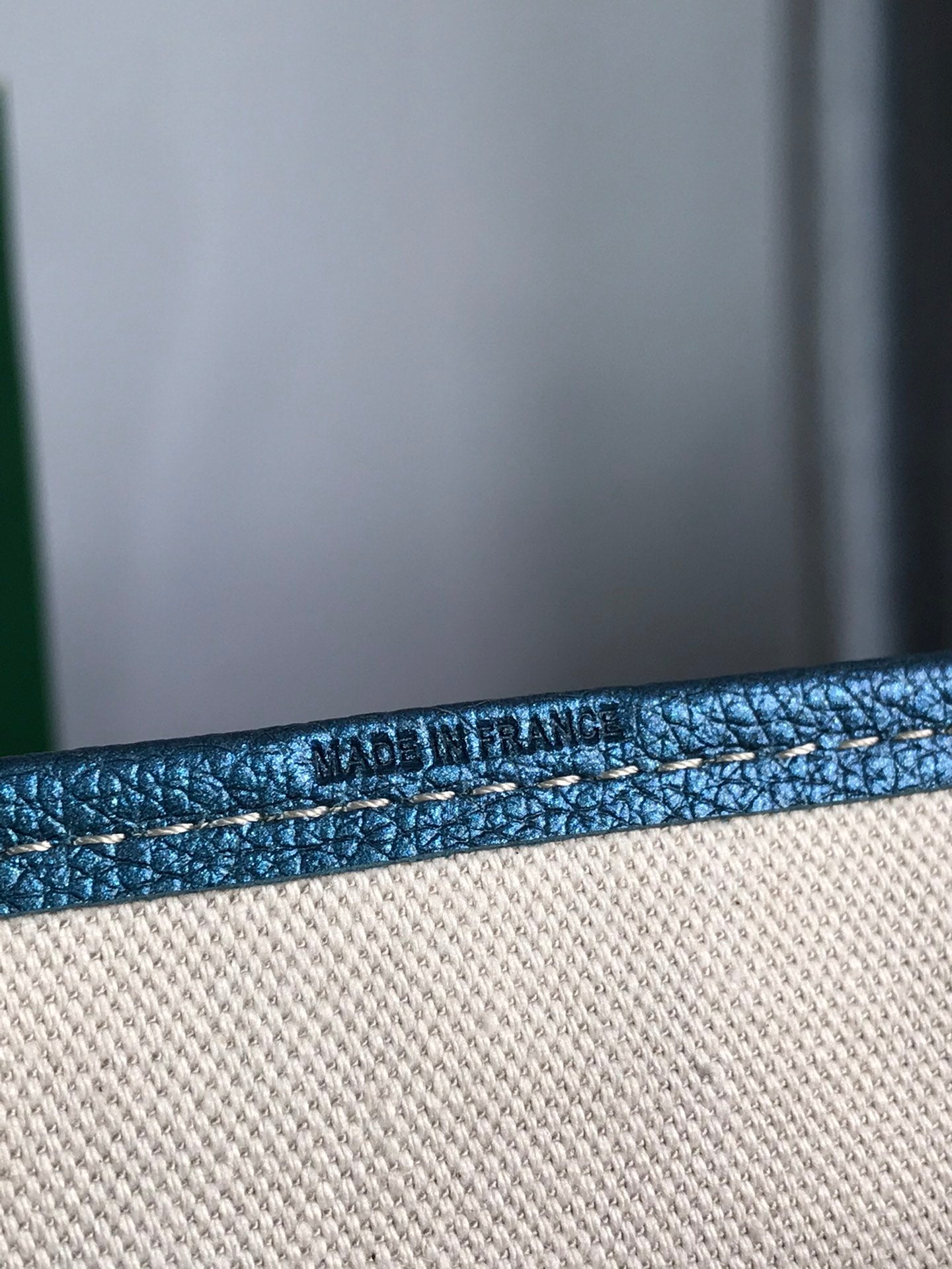 SAINT LOUIS PM 34 IN NAVY BLUE GOYARDINE CANVAS AND CALFSKIN