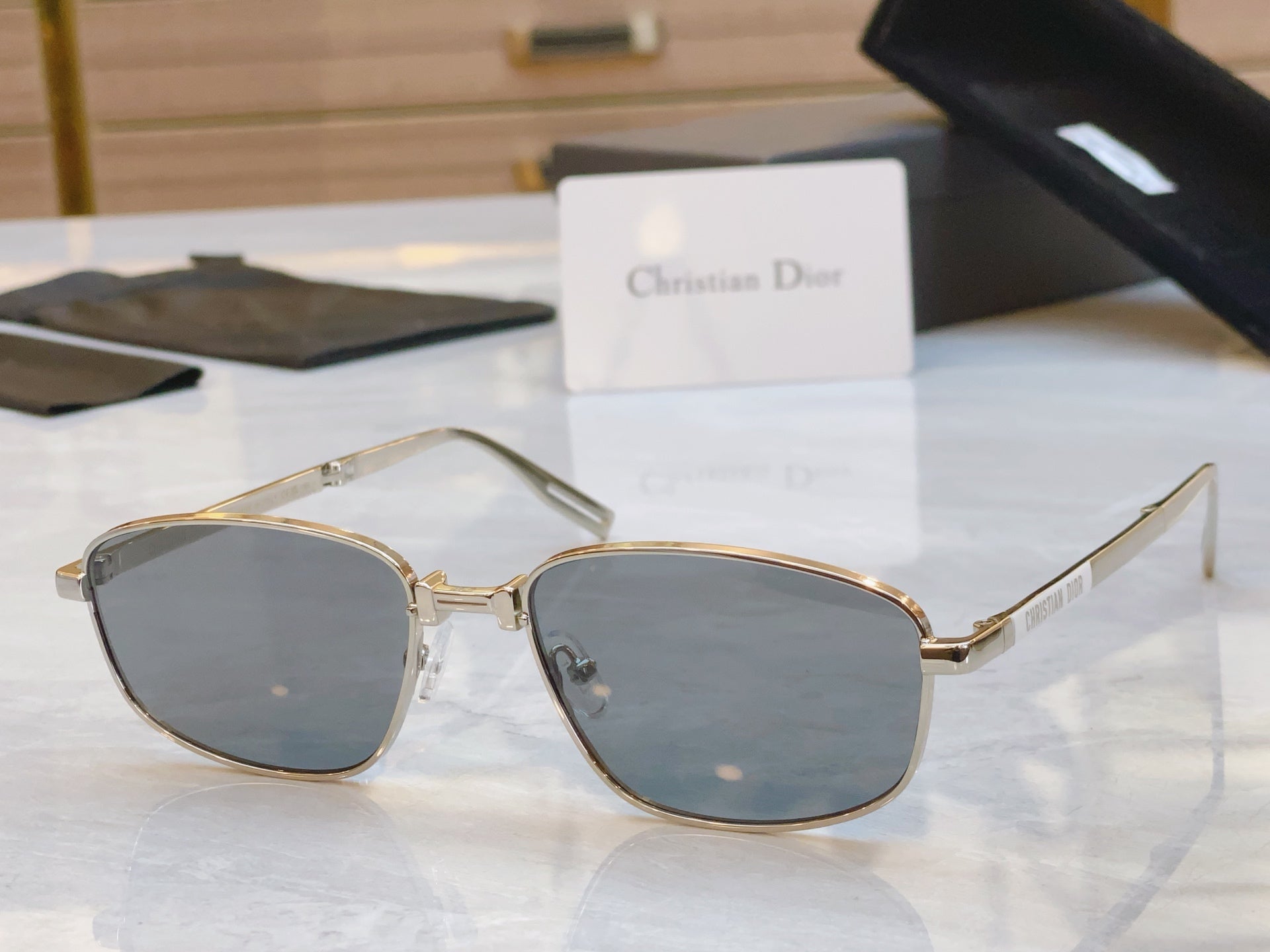 FOLDABLE SUNGLASS DIOR90A1U IN METAL