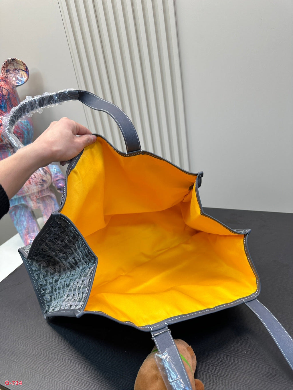 VILLETTE TOTE BAG 46 IN GREY GOYARDINE CANVAS