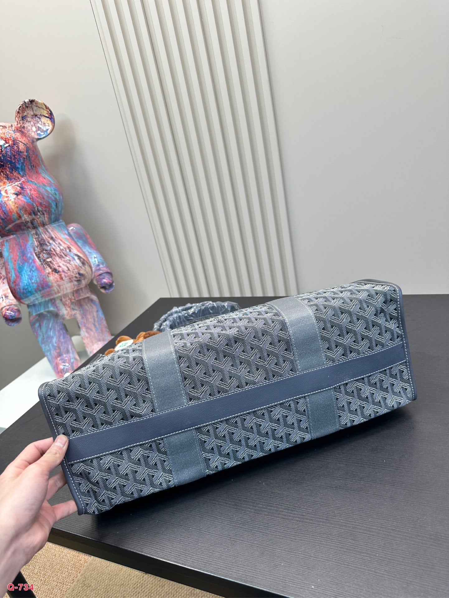 VILLETTE TOTE BAG 46 IN GREY GOYARDINE CANVAS