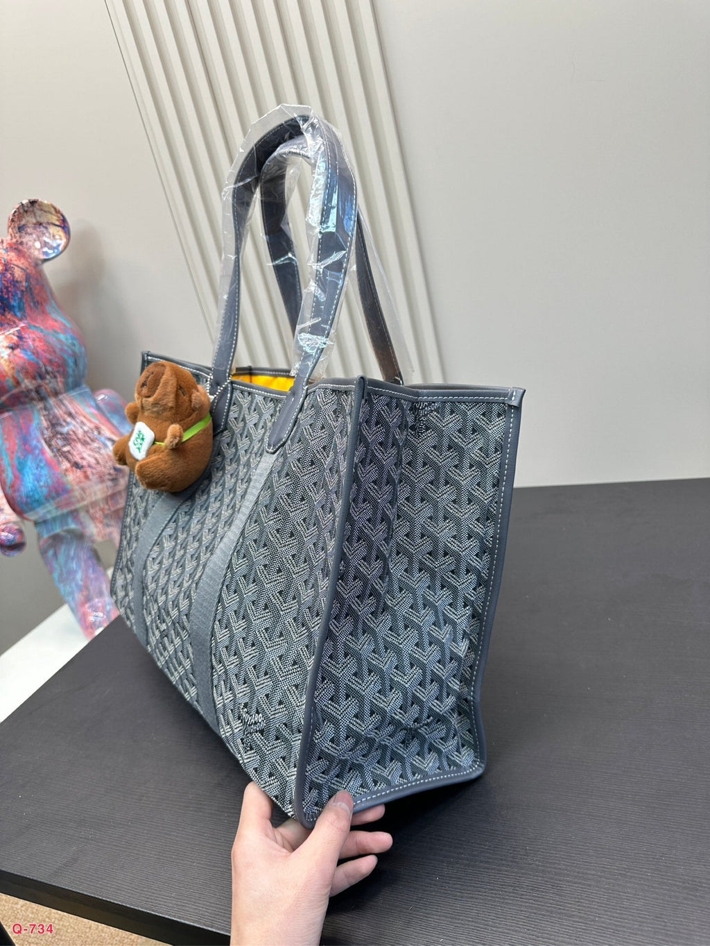 VILLETTE TOTE BAG 46 IN GREY GOYARDINE CANVAS