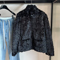 CHANEL 25S VELVET SEQUIN-EMBELLISHED JACKET 464