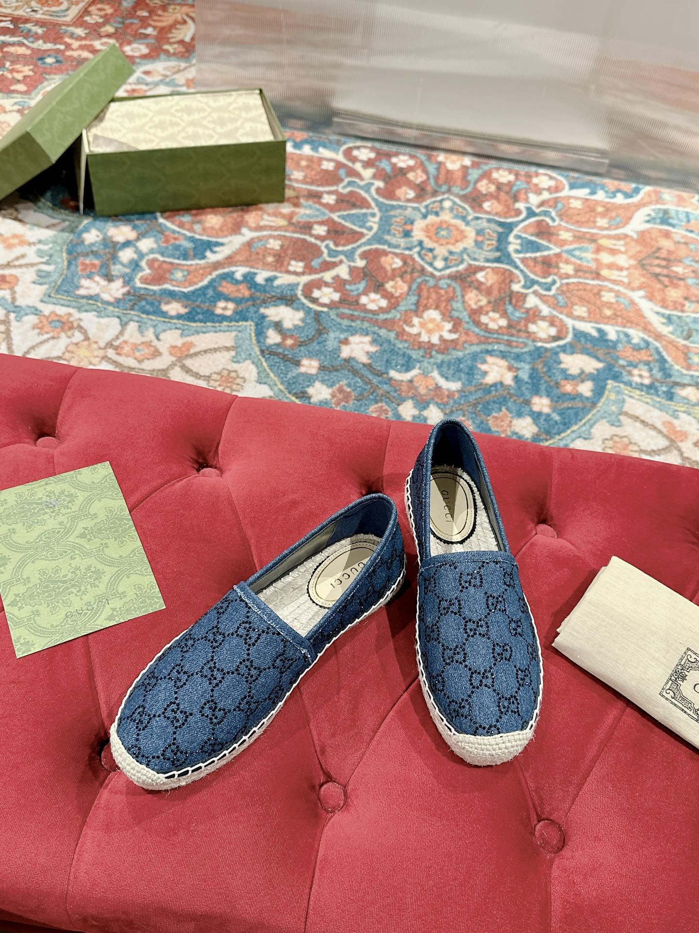 GG ESPADRILLE LOAFER AEGEAN CANVAS