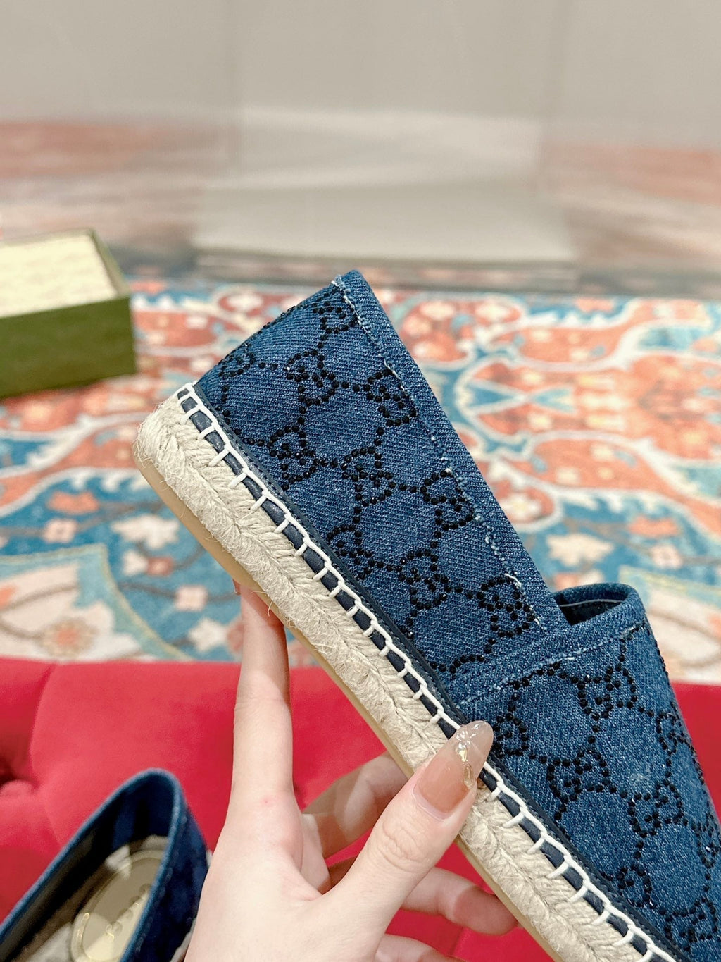 GG ESPADRILLE LOAFER AEGEAN CANVAS