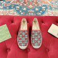 GG ESPADRILLE LOAFER CRIMSON AND OCEAN CANVAS
