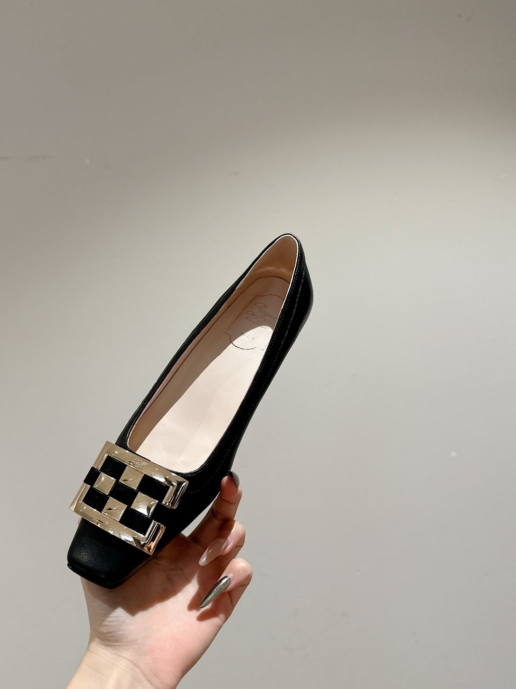 TROMPETTE BALLERINAS IN BLACK SHINY CALFSKIN