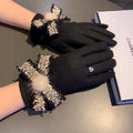 GLOVES IN BLACK WOOL 420536