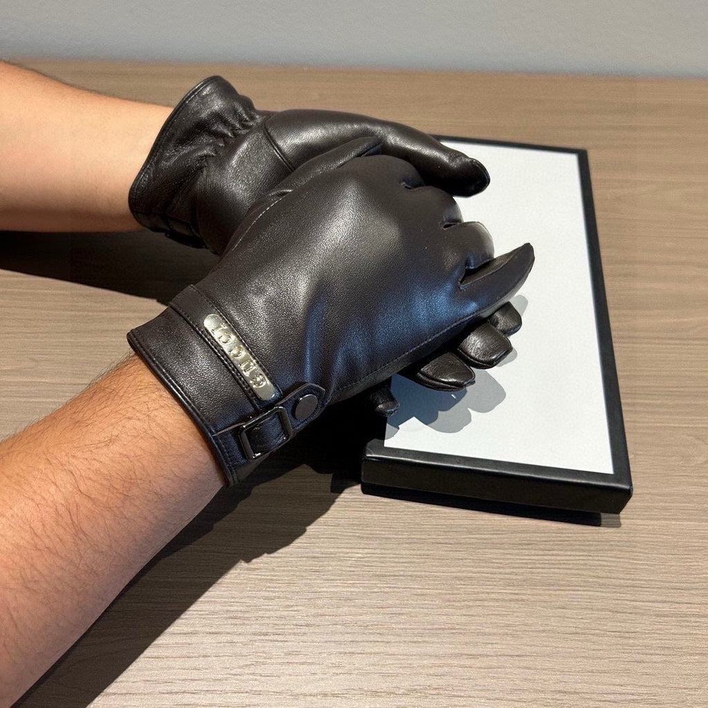 TOUCHSCREEN GLOVES IN BLACK LAMBSKIN 440503