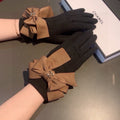 GLOVES IN BLACK WOOL 456327