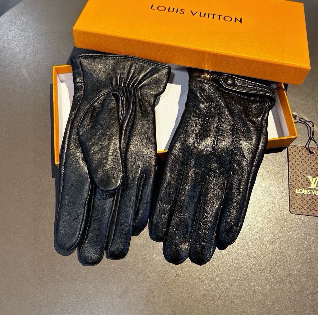 GLOVES IN BLACK LAMBSKIN 456344