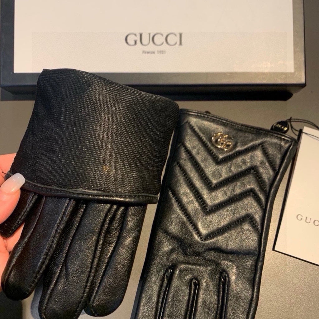 TOUCHSCREEN GLOVES IN BLACK LAMBSKIN AND FABRIC LINING 463861