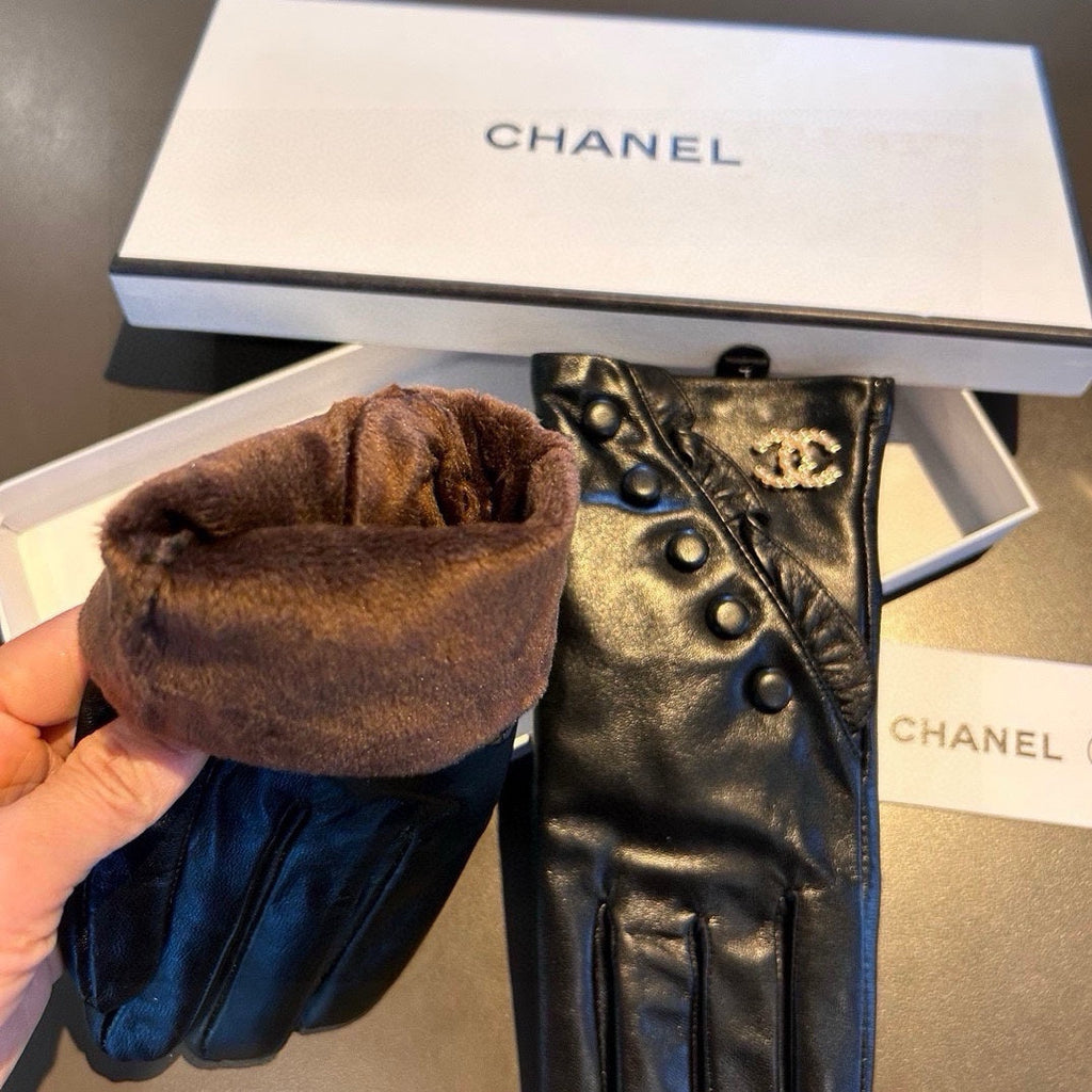 GLOVES IN BLACK LAMBSKIN 466772