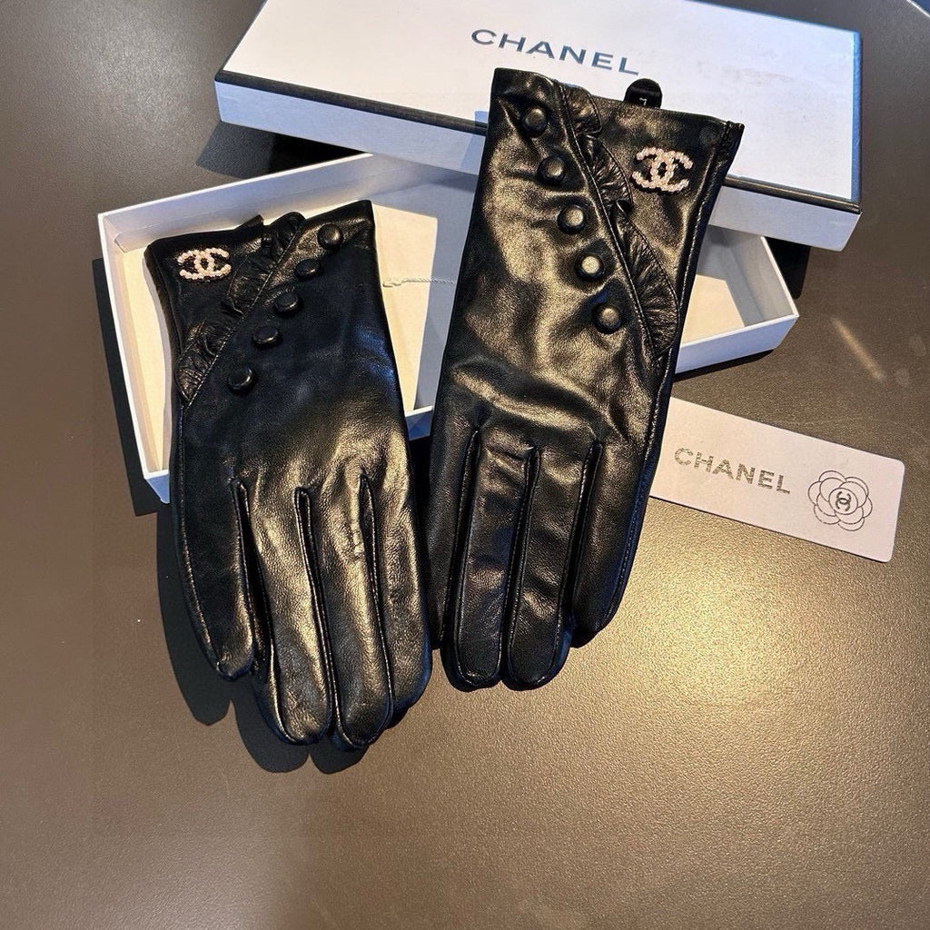 GLOVES IN BLACK LAMBSKIN 466772