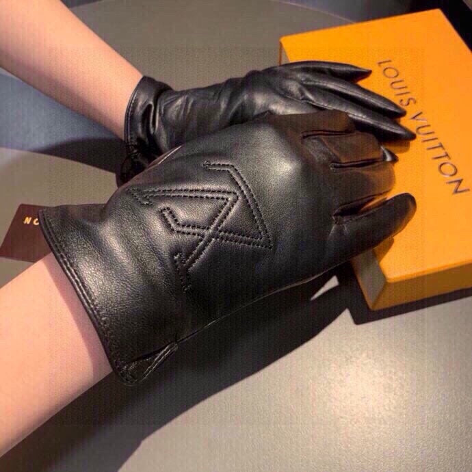 LV GLOVES IN BLACK LAMBSKIN 467961