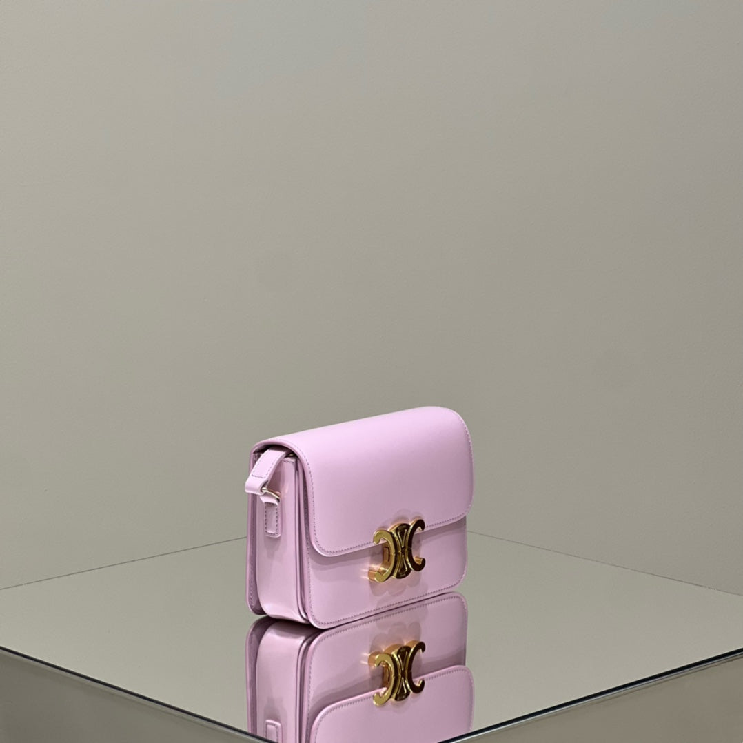 MINI CLAUDE 22 SHINY CALFSKIN LIGHT PINK