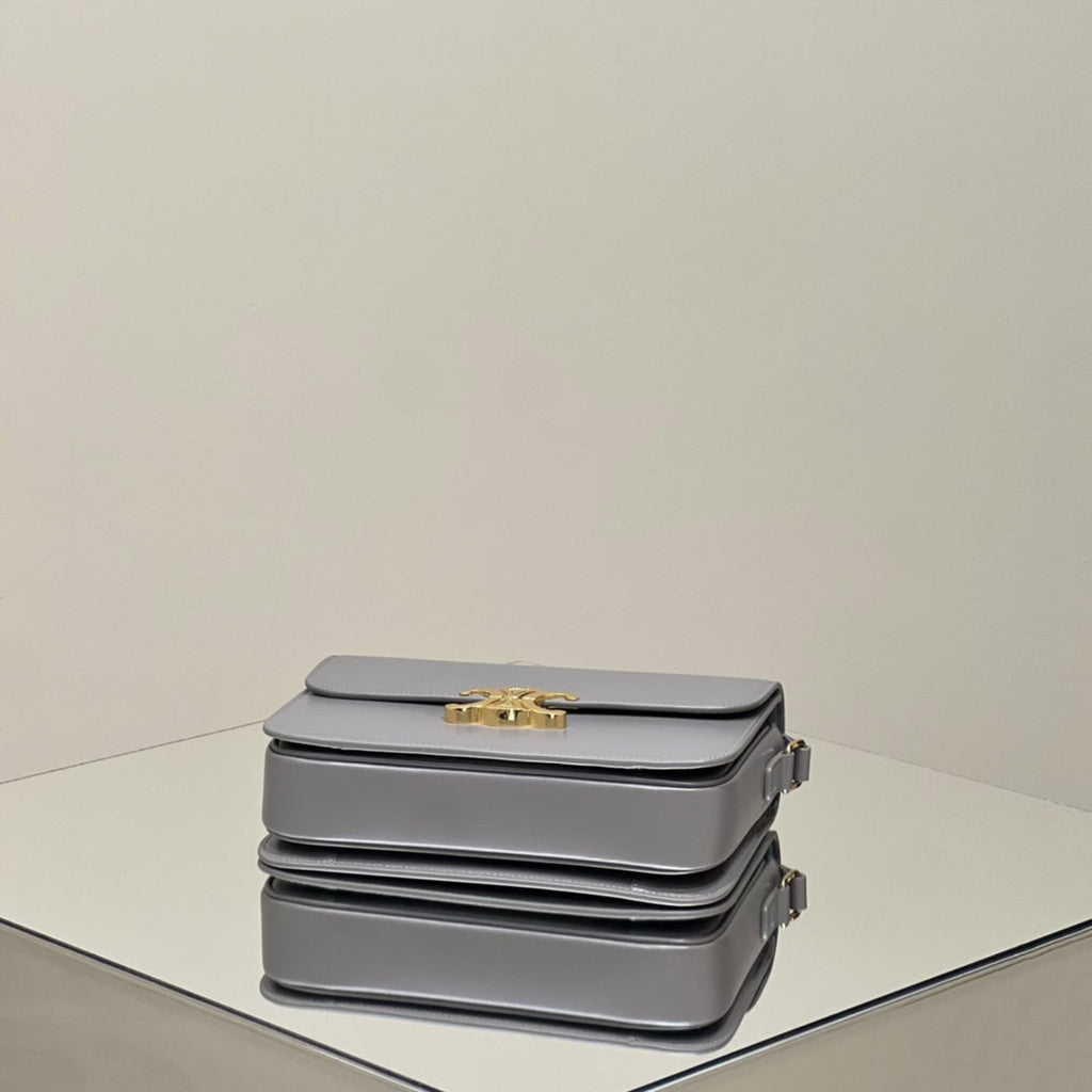 MINI CLAUDE 22 SHINY CALFSKIN SILVER