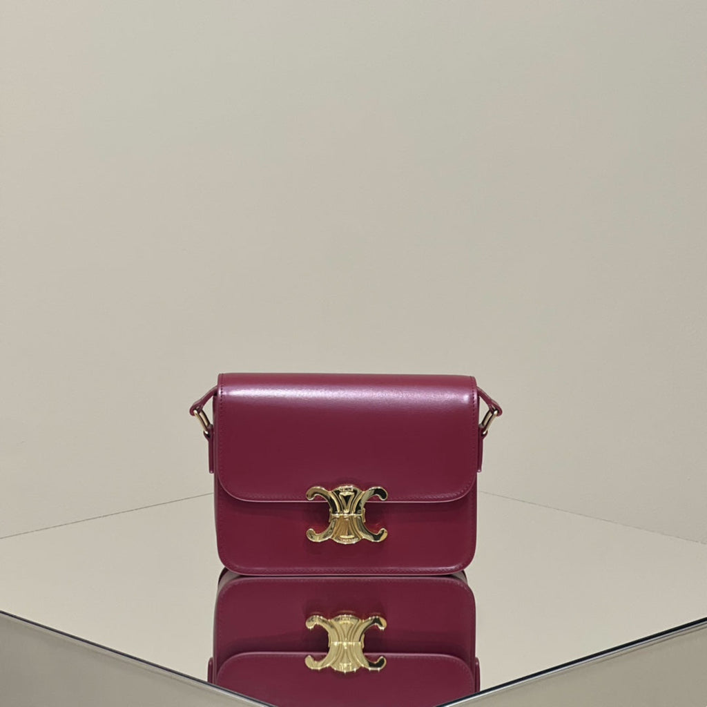 MINI CLAUDE 22 SHINY CALFSKIN FANSY PURPLE