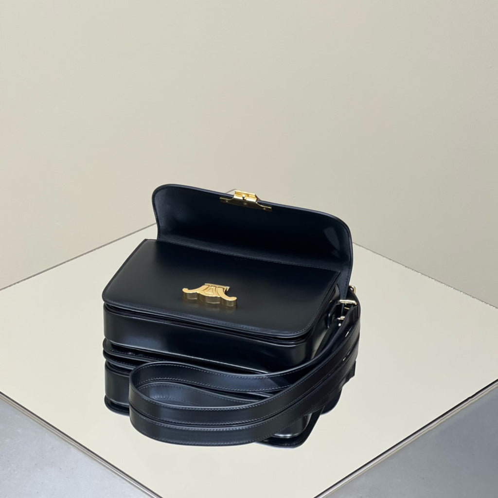 MINI CLAUDE 22 SHINY CALFSKIN BLACK