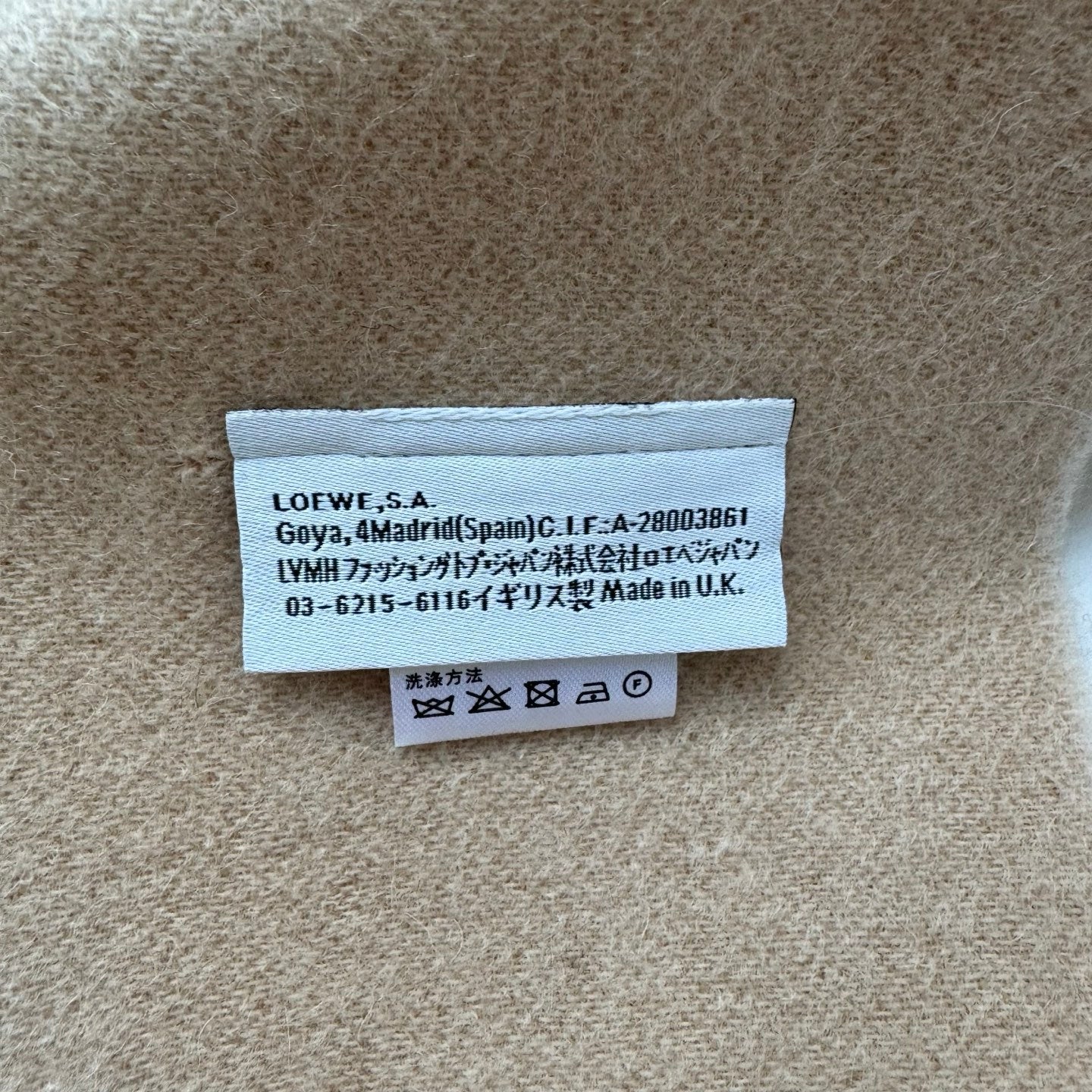 LOEWE 25S SCARF 180 IN CASHMERE 860067