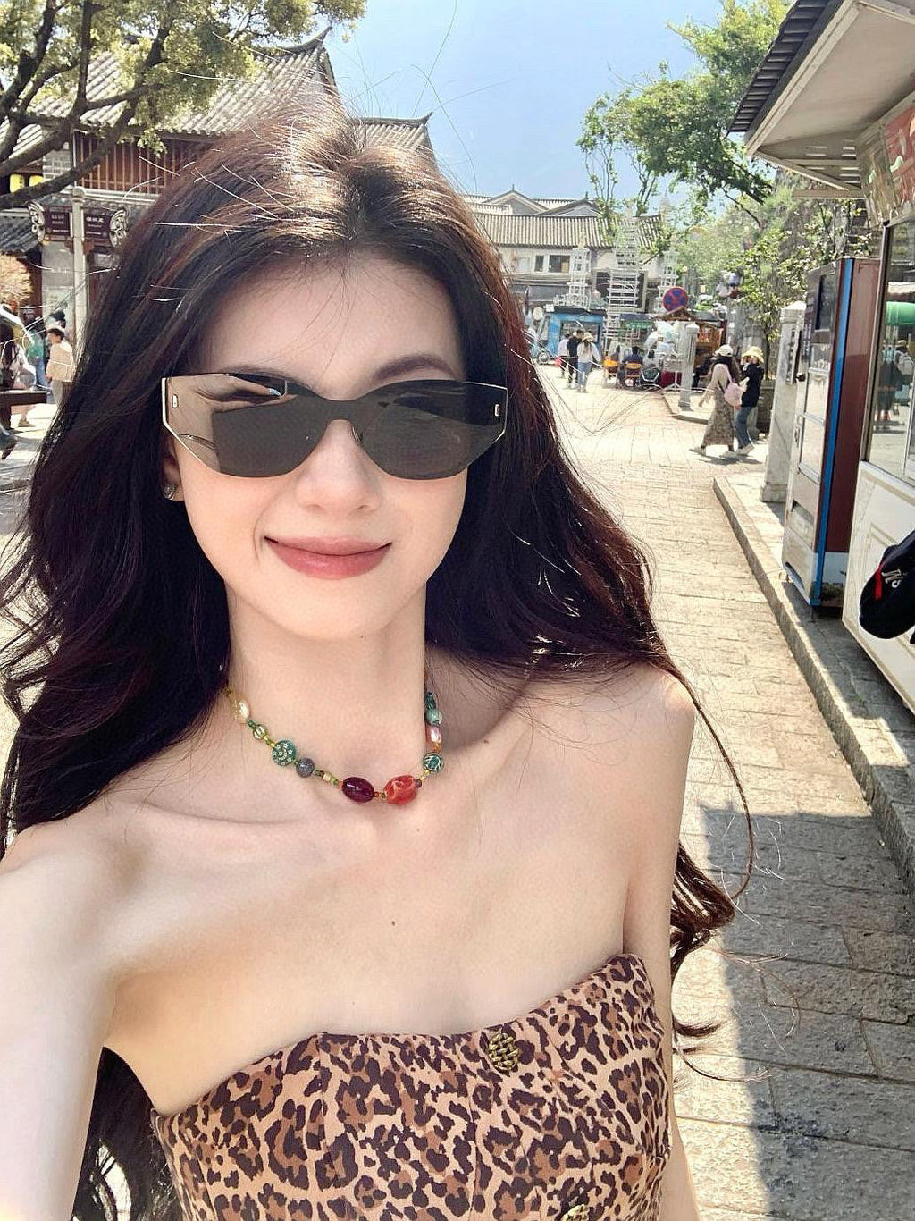 CAT-EYE FRAME SUNGLASSES G8316 IN ACETATE