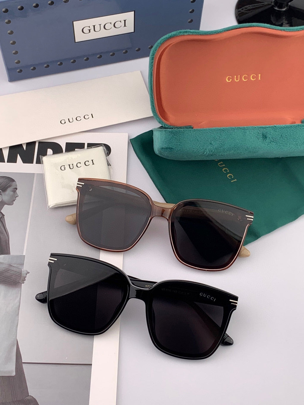 SQUARE FRAME SUNGLASSES G07711 IN ACETATE