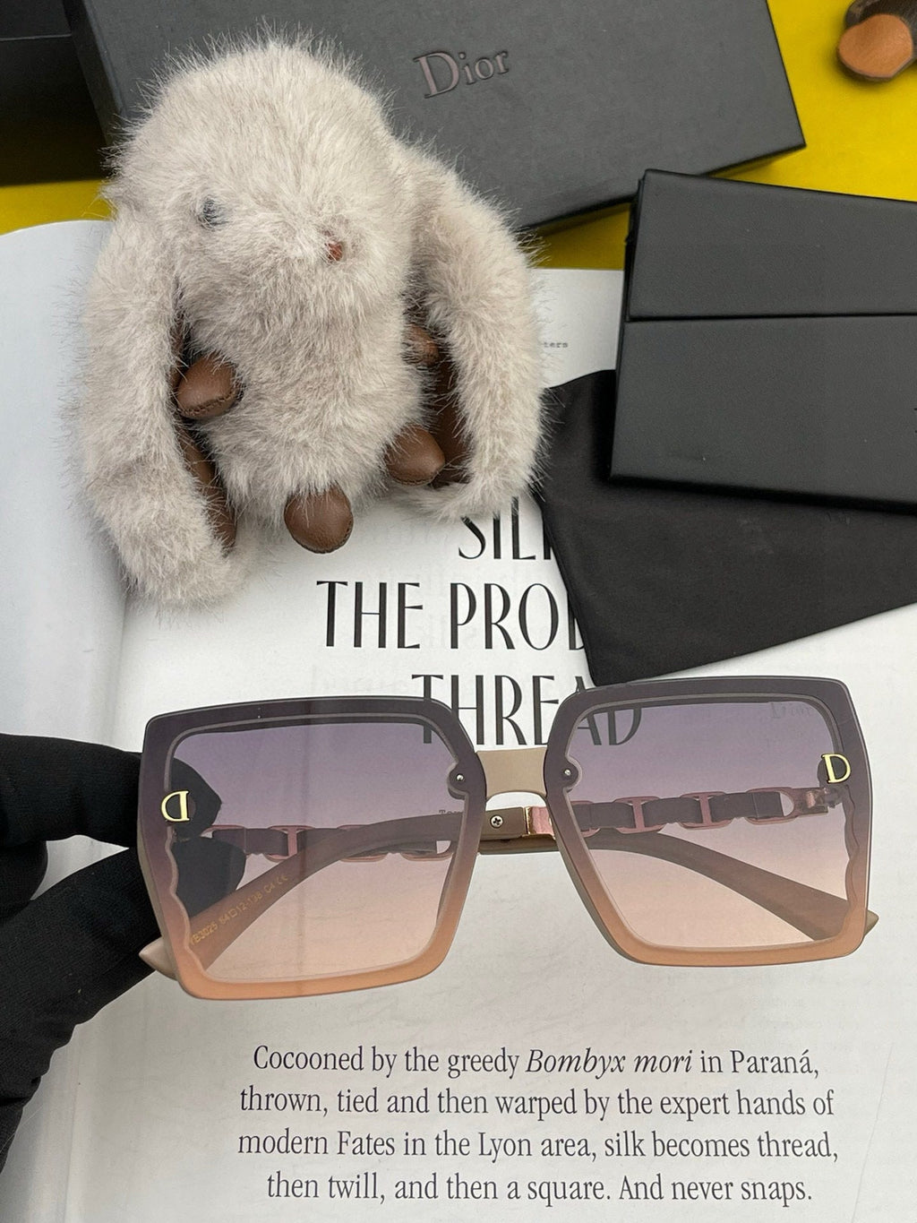 MONTAIGNE SUNGLASS CD5302 IN ACETATE EMBOSSED LOGO