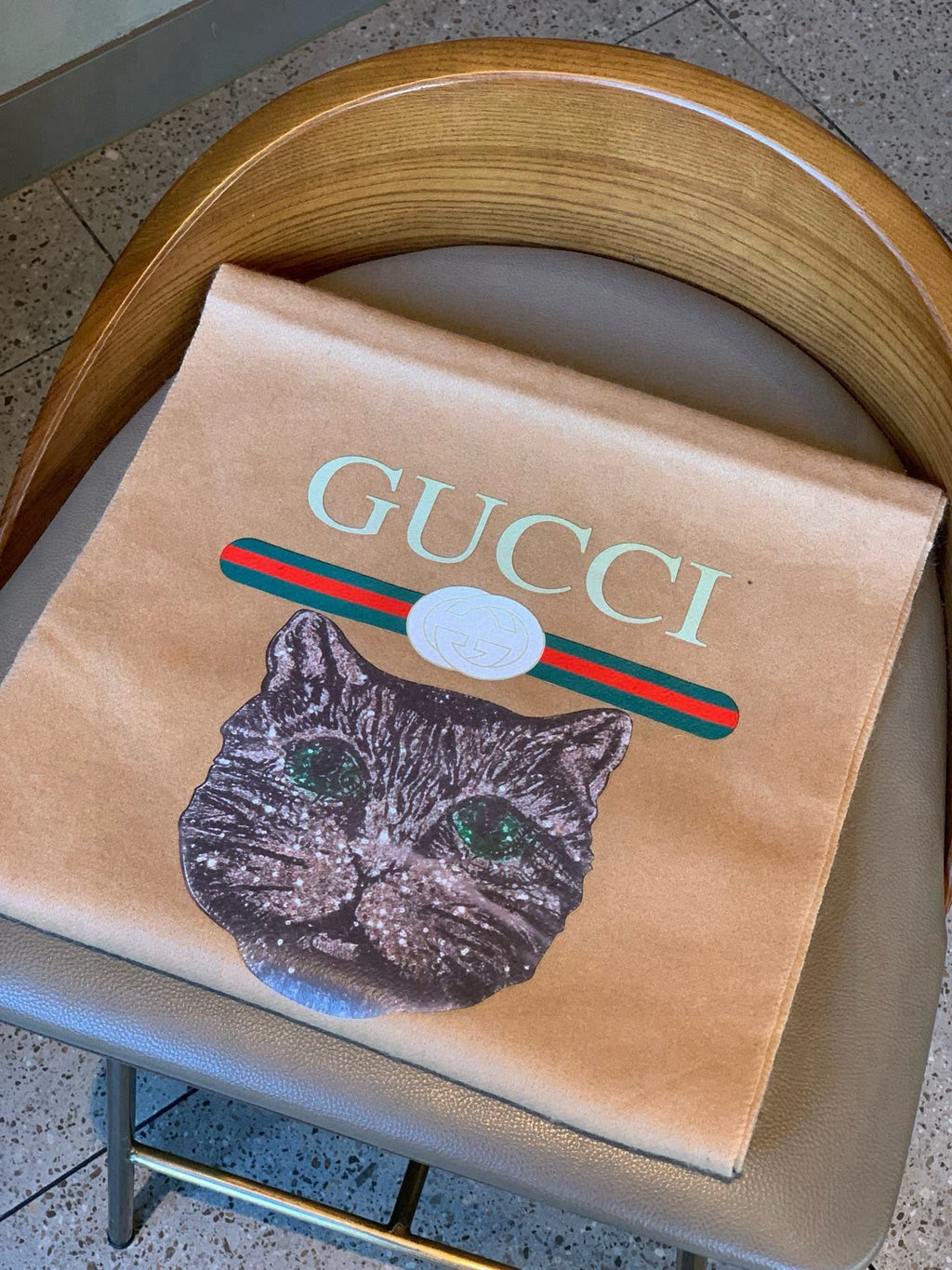 GUCCI 25S SCARF 180 IN CASHMERE 583606