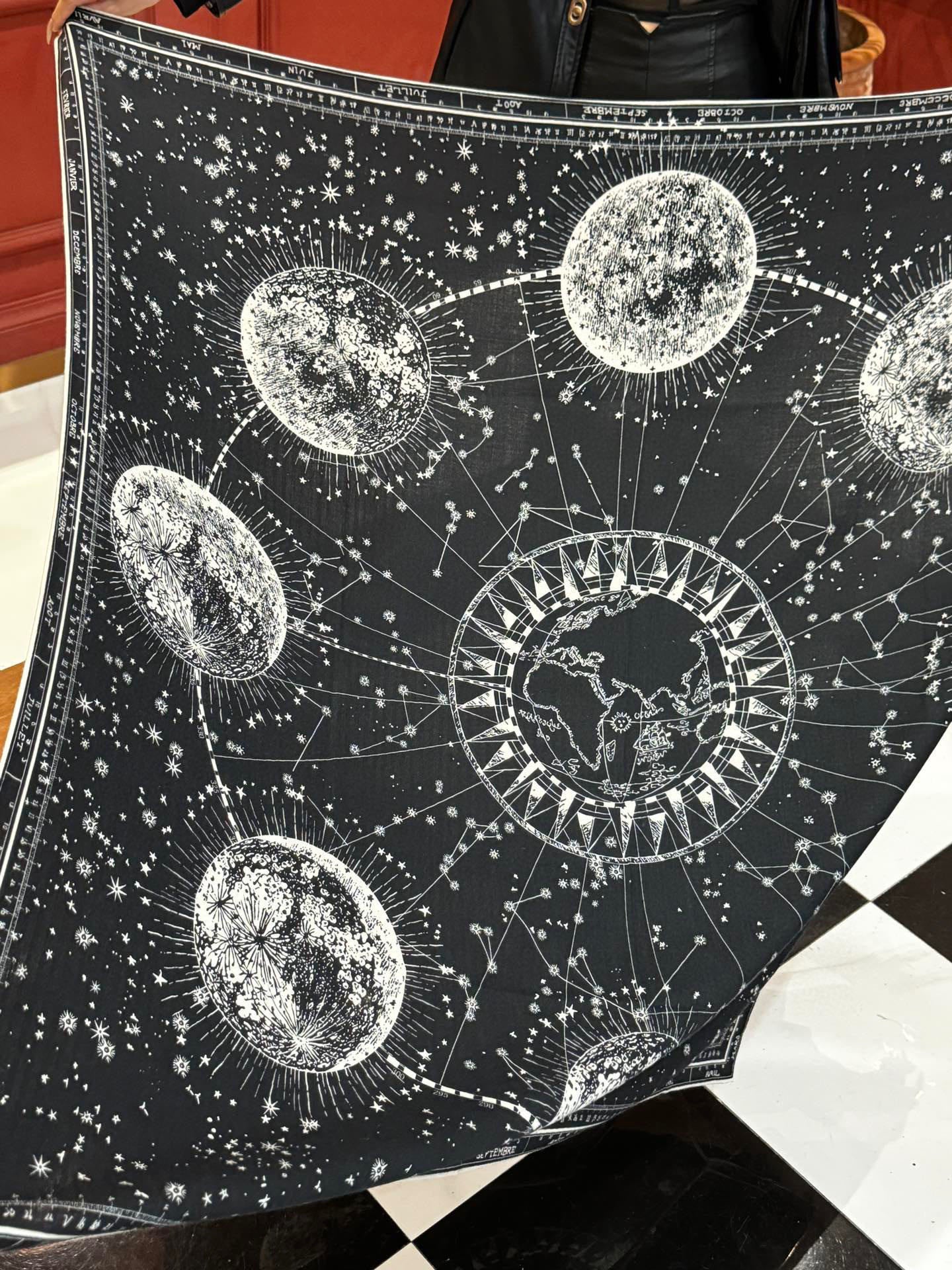 DIOR SCARF 140 CM IN SILK-CASHMERE BLEND 735816