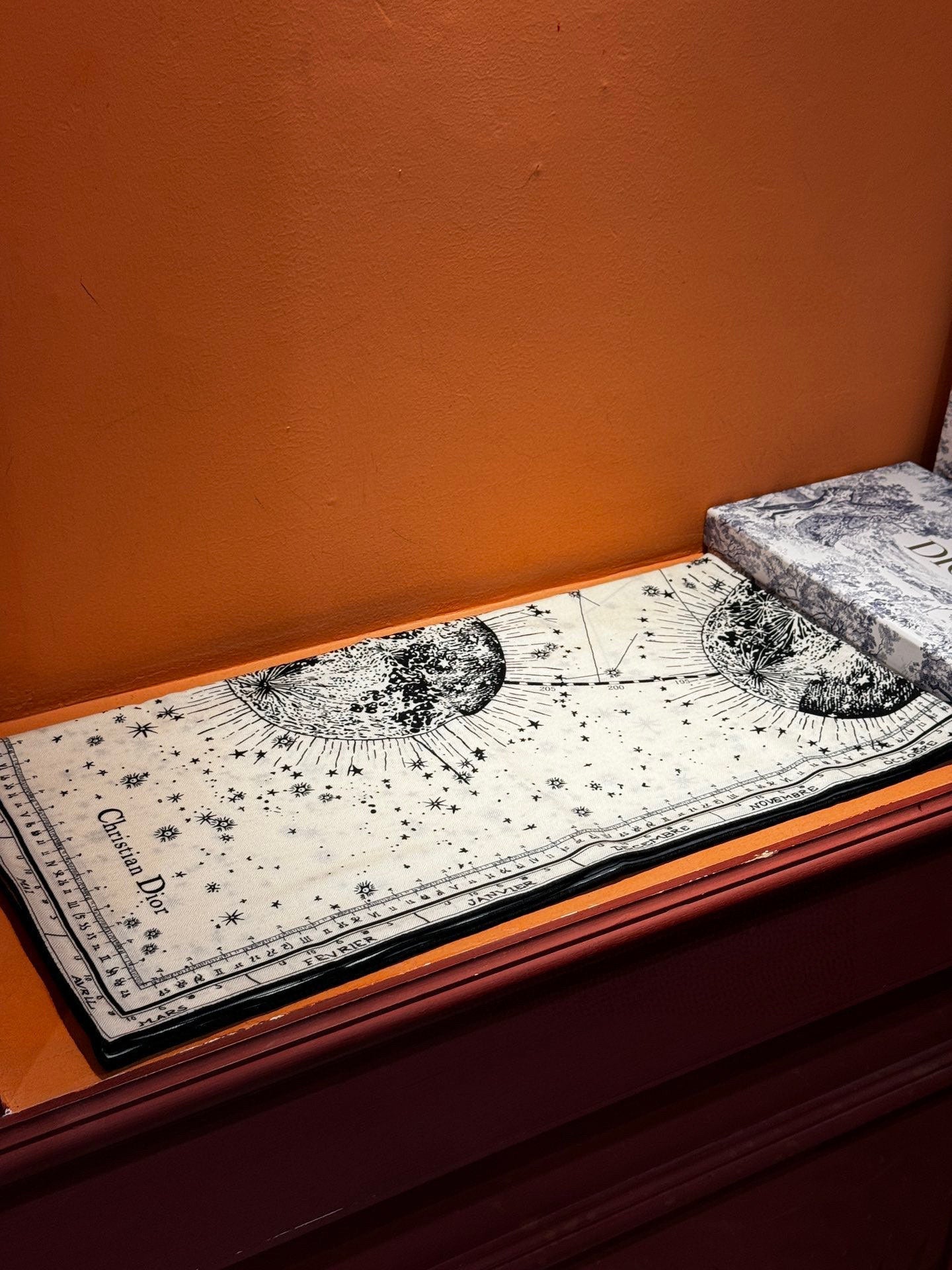 DIOR SCARF 140 CM IN SILK-CASHMERE BLEND 735817