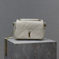 YSL 25S JAMIE MINI 20 IN BLANC VINTAGE LAMBSKIN GOLD HARDWRE