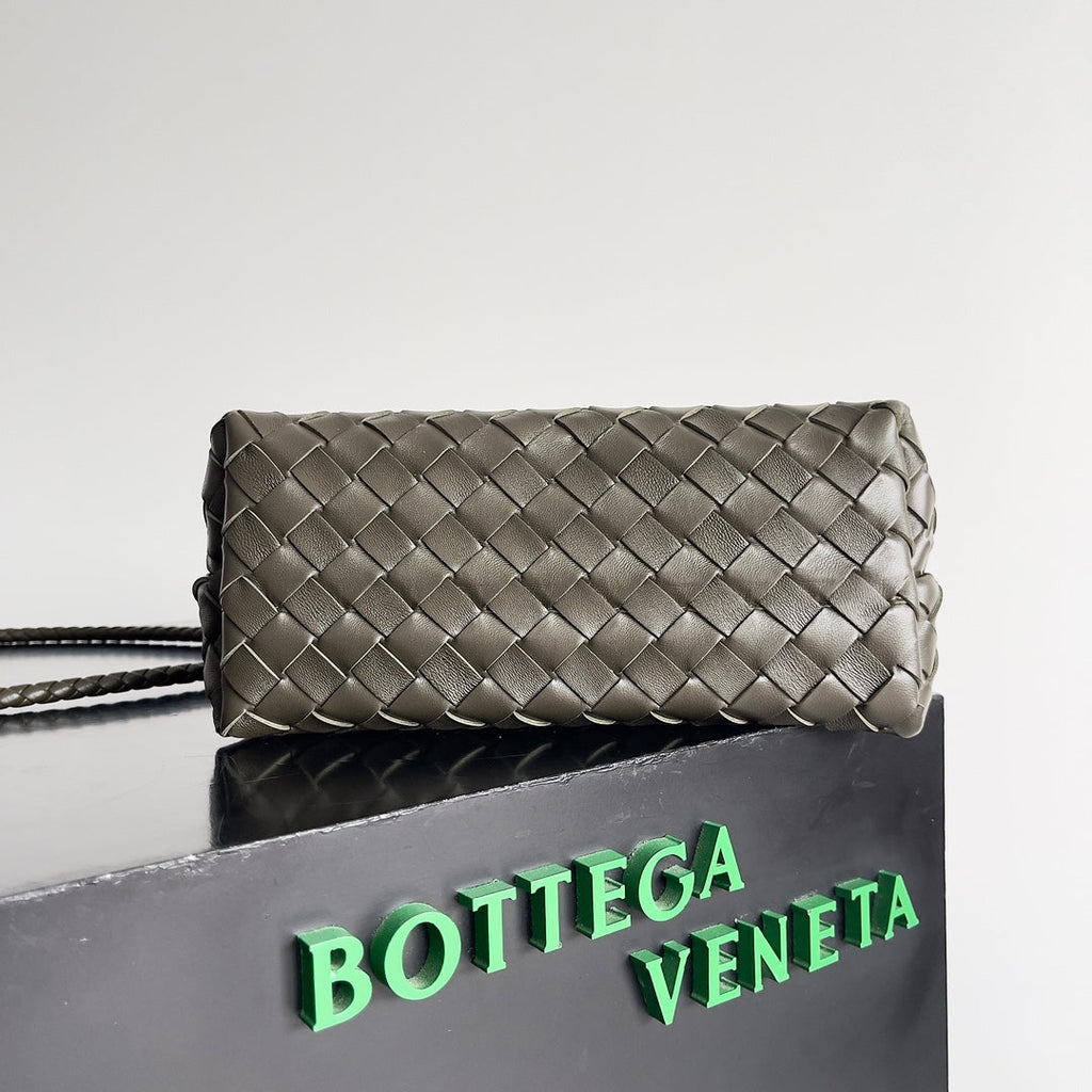 SMALL ANDIAMO 25 IN KAKI LAMBSKIN