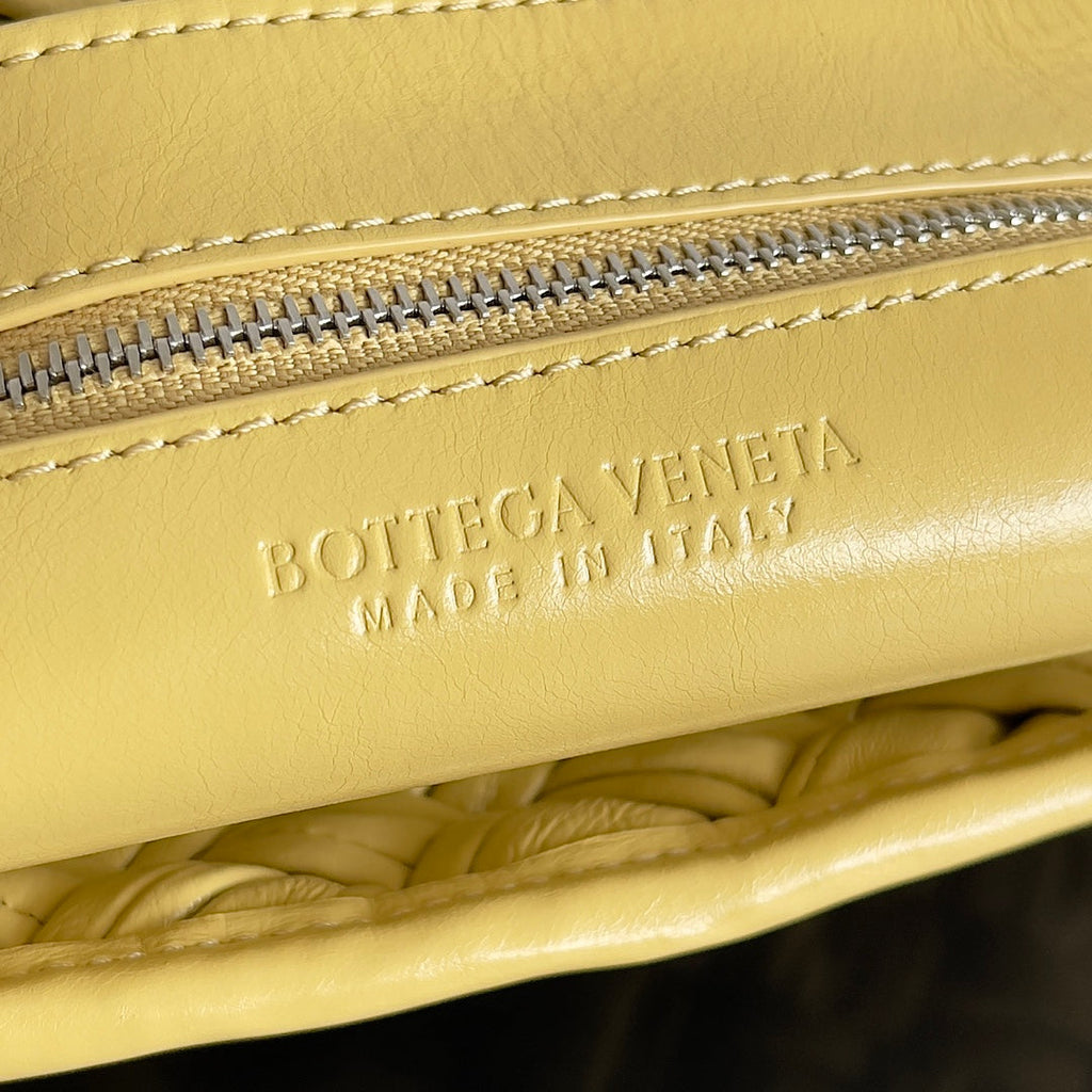 BV Small Rumple Messenger 21 Yellow Lambskin Shw