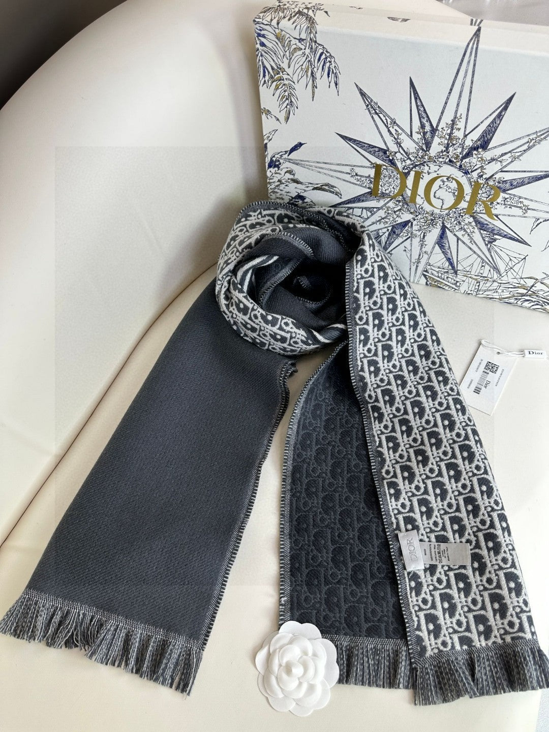 DIOR SCARF 200 CM IN CASHMERE 603606