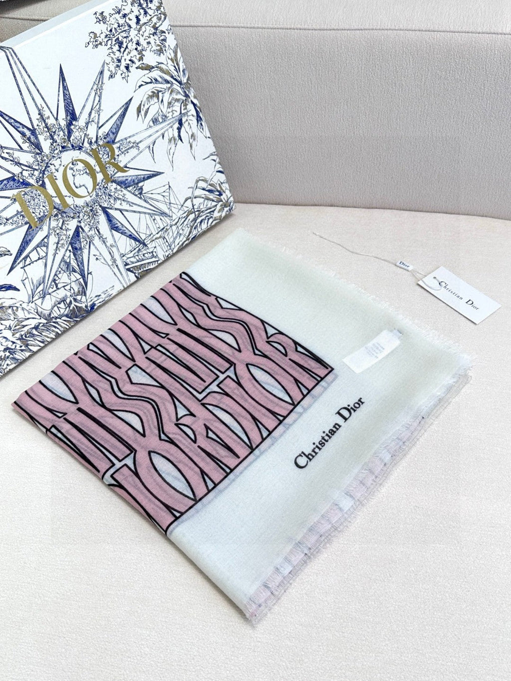 DIOR SCARF 180 CM IN SILK 654445