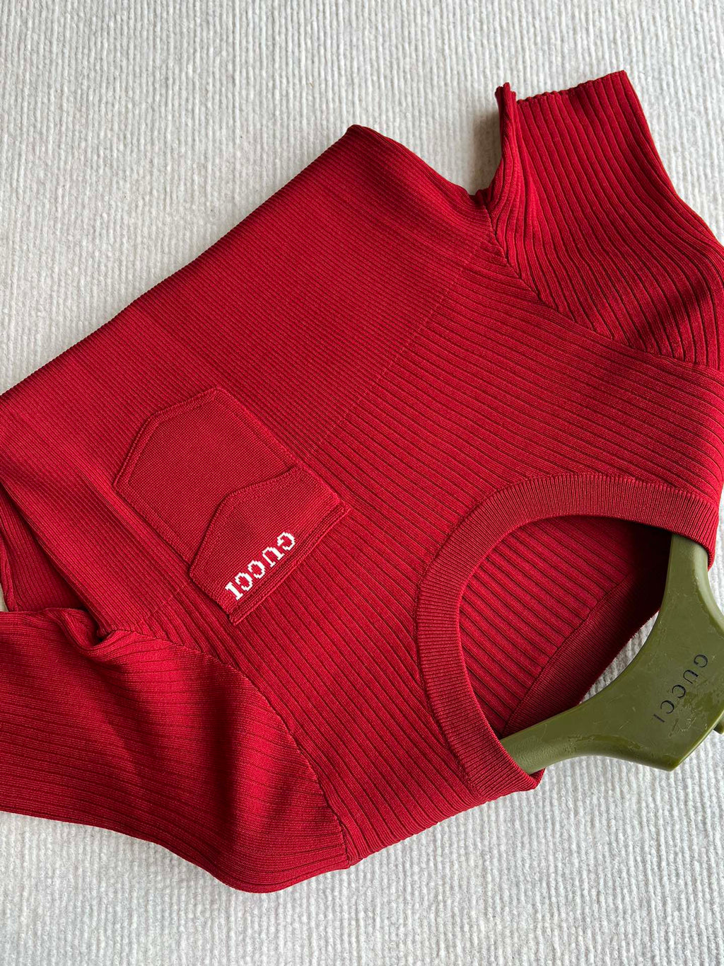 GUCCI SHORT-SLEEVE KNIT TOP 242808