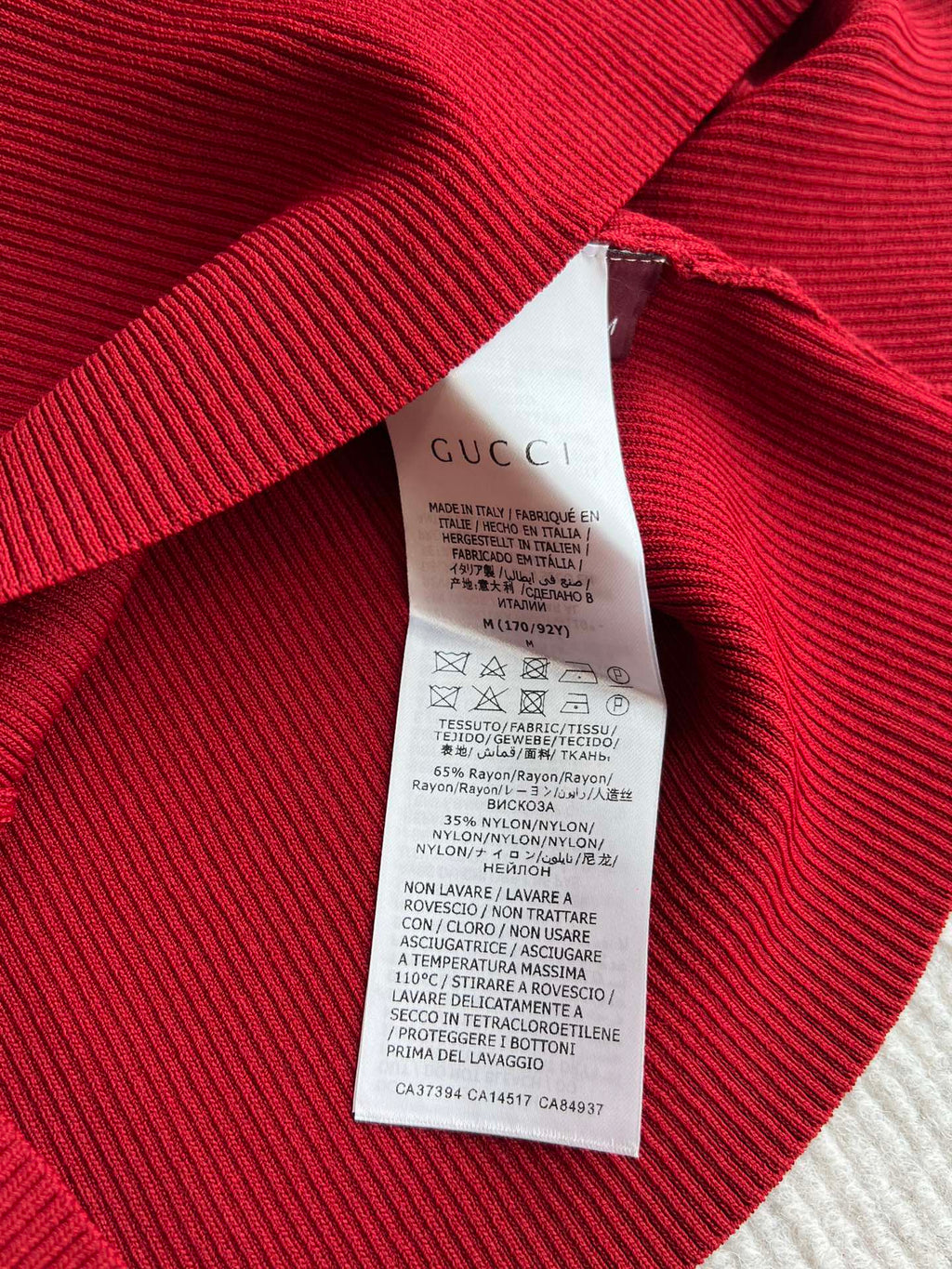 GUCCI SHORT-SLEEVE KNIT TOP 242808