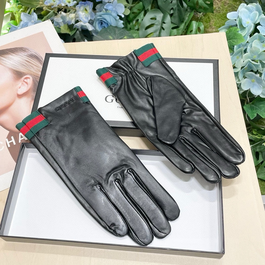 TOUCHSCREEN GLOVES WITH WEB IN BLACK SHEEPSKIN 464982