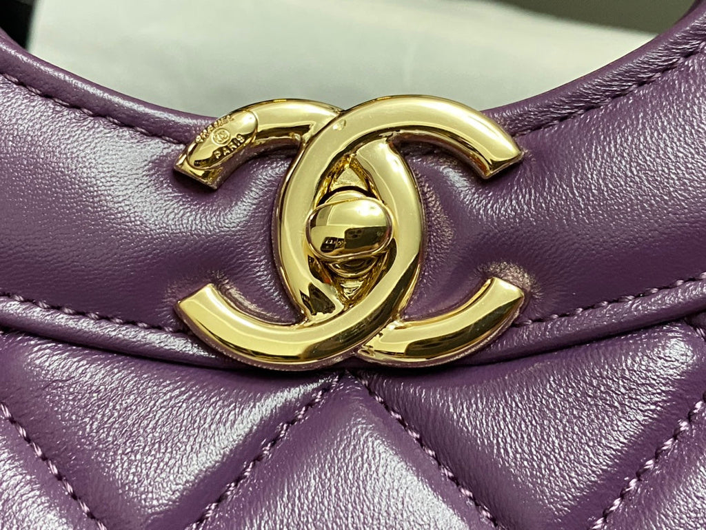 CC 39 LARGE SHOPPING BAG IN VIOLET CALFSKIN
