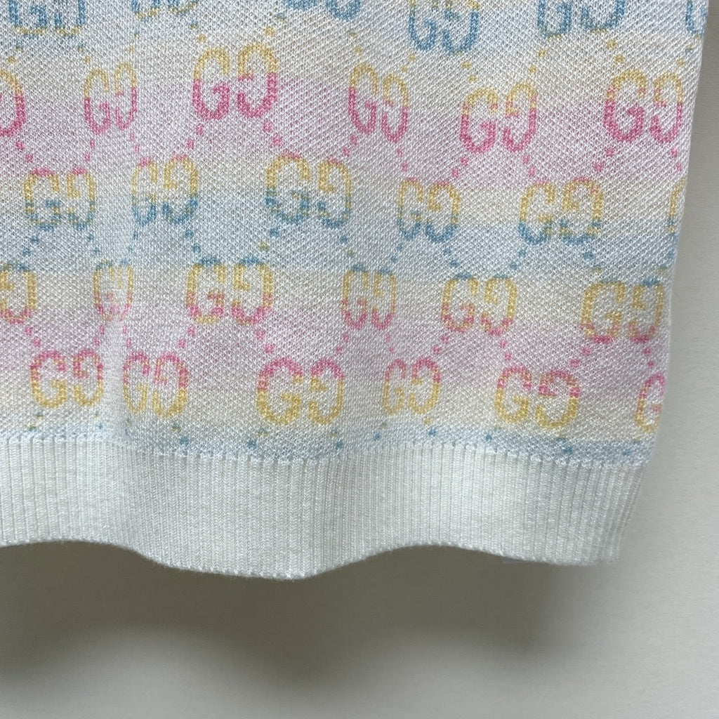 GUCCI SHORT-SLEEVE KNIT TOP 232145