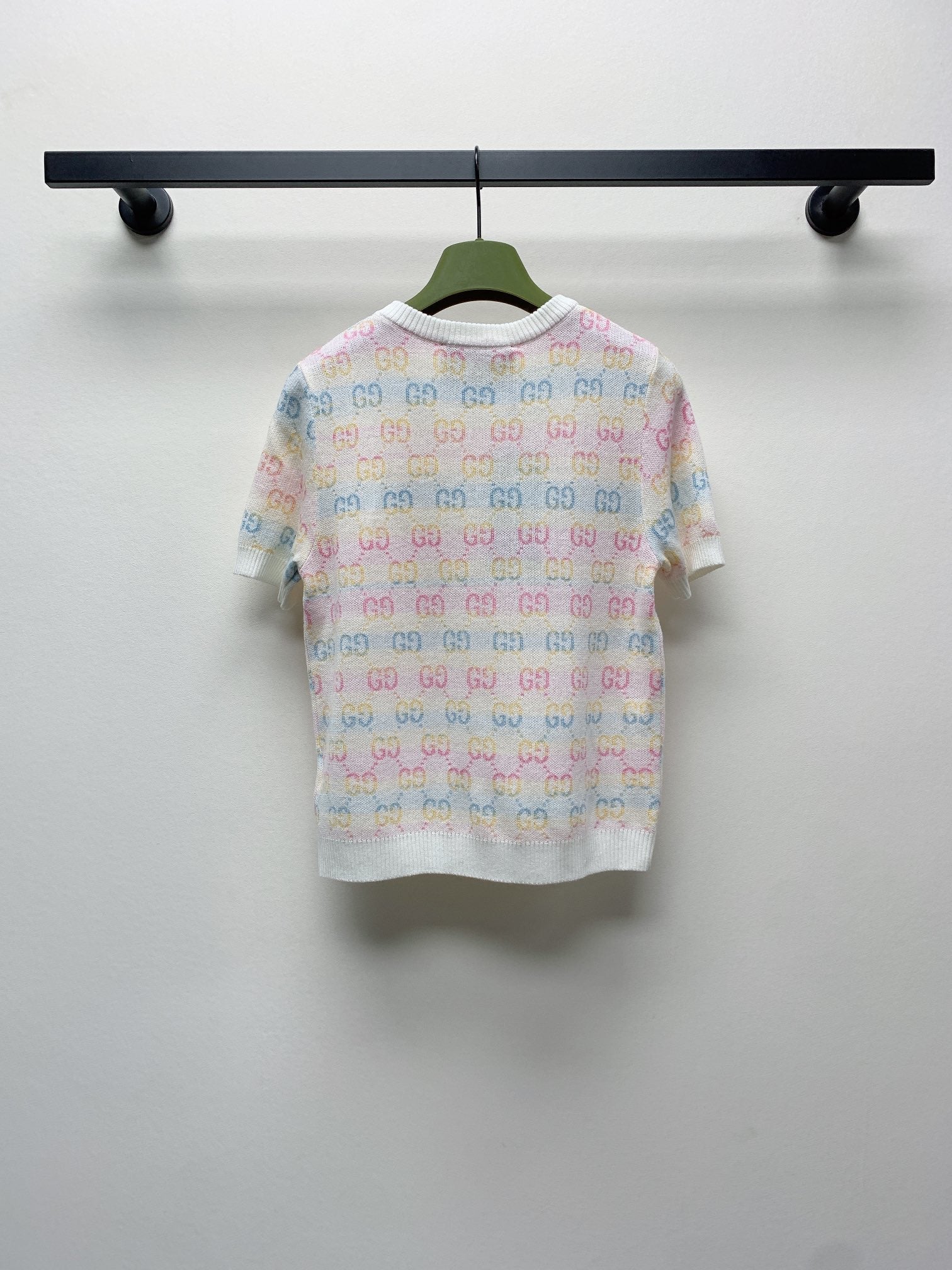 GUCCI SHORT-SLEEVE KNIT TOP 232145