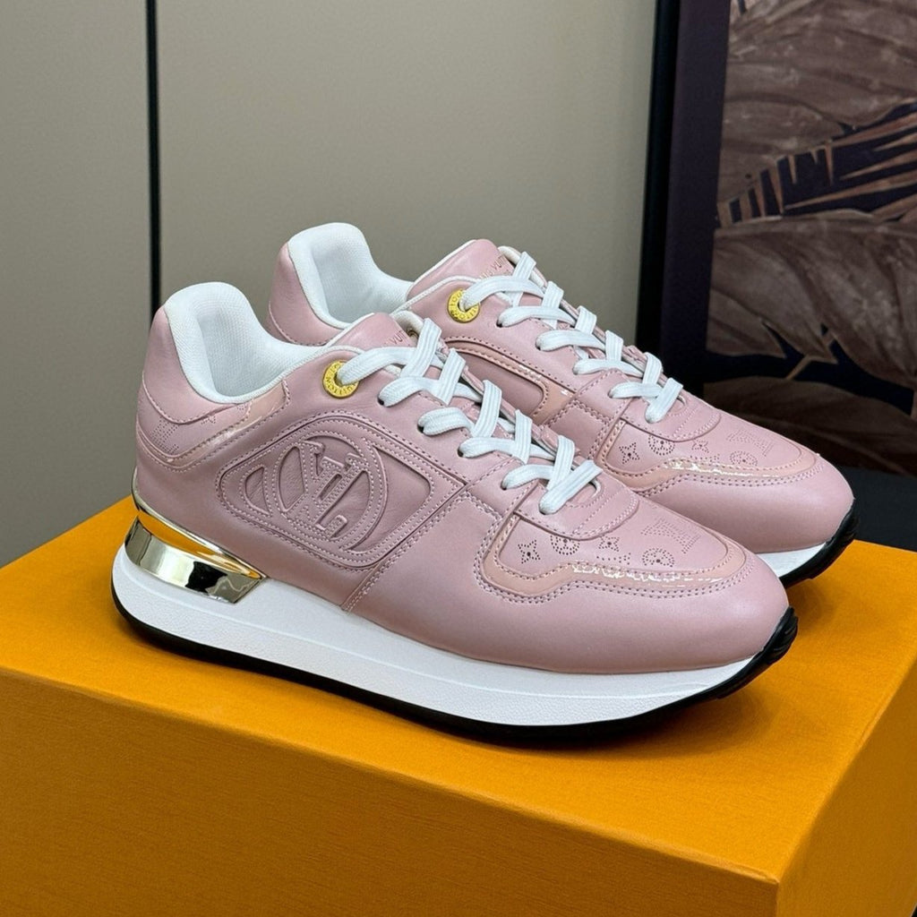 LV NEO RUN AWAY SNEAKER IN PASTEL PINK CALFSKIN