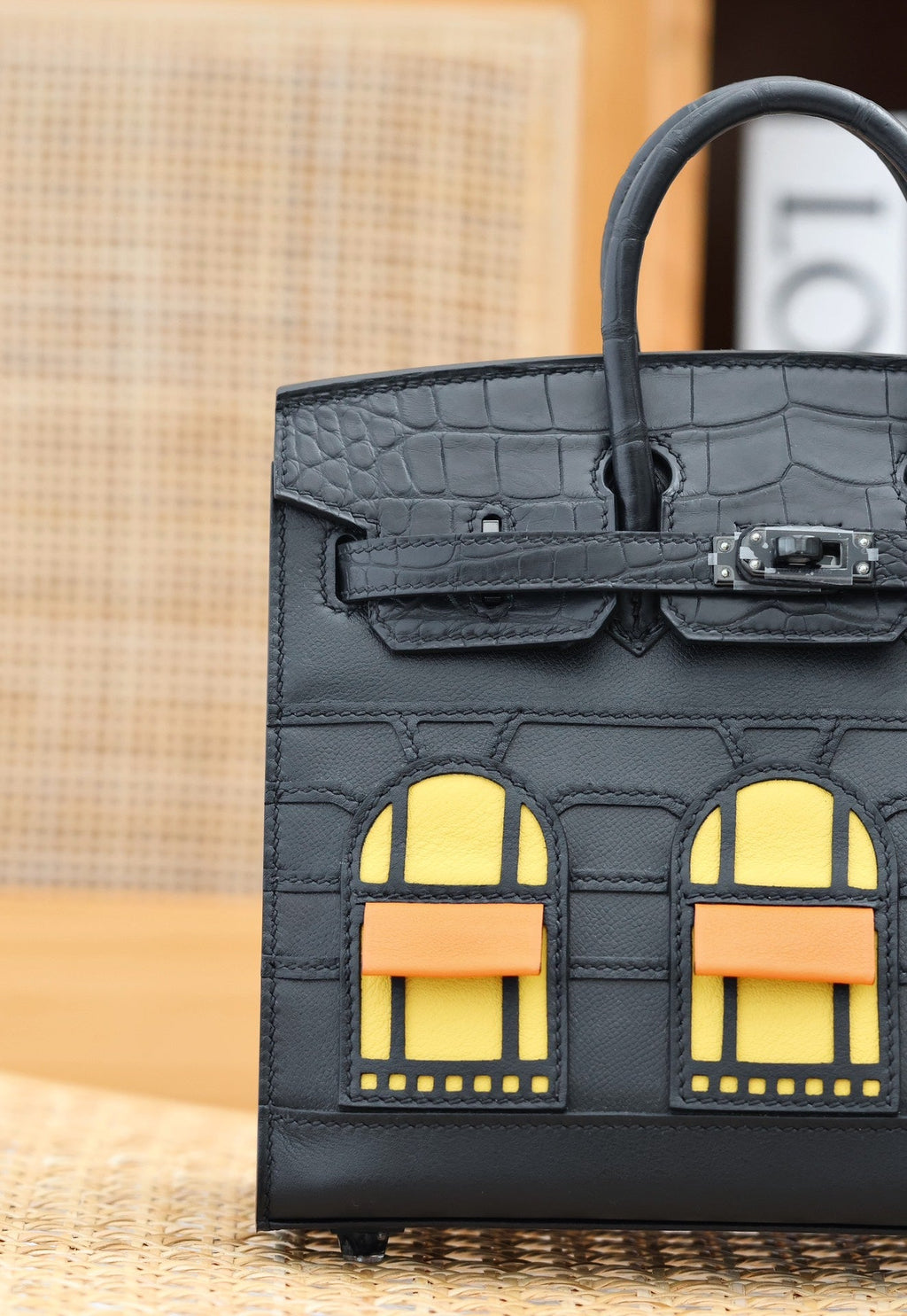 BIRKIN FAUBOURG TOUCH 20 IN BLACK CALFSKIN WITH SILVER HARDWARE