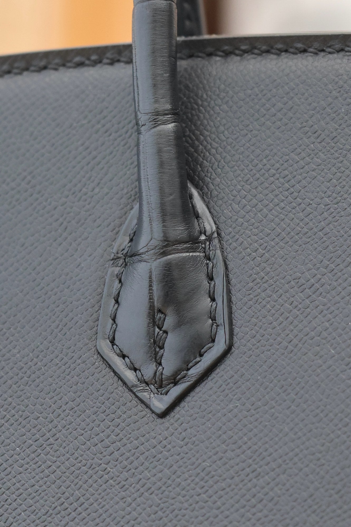 BIRKIN FAUBOURG TOUCH 20 IN BLACK CALFSKIN WITH SILVER HARDWARE