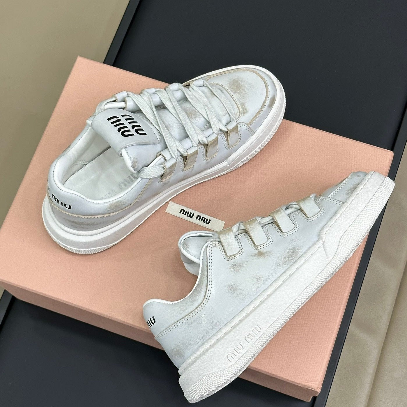 Light Gray Sneakers Calfskin