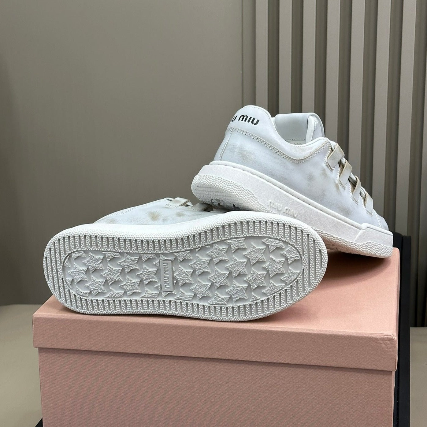 Light Gray Sneakers Calfskin