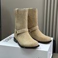 LW CAMPO BIKER BOOT KHAKI SUEDE