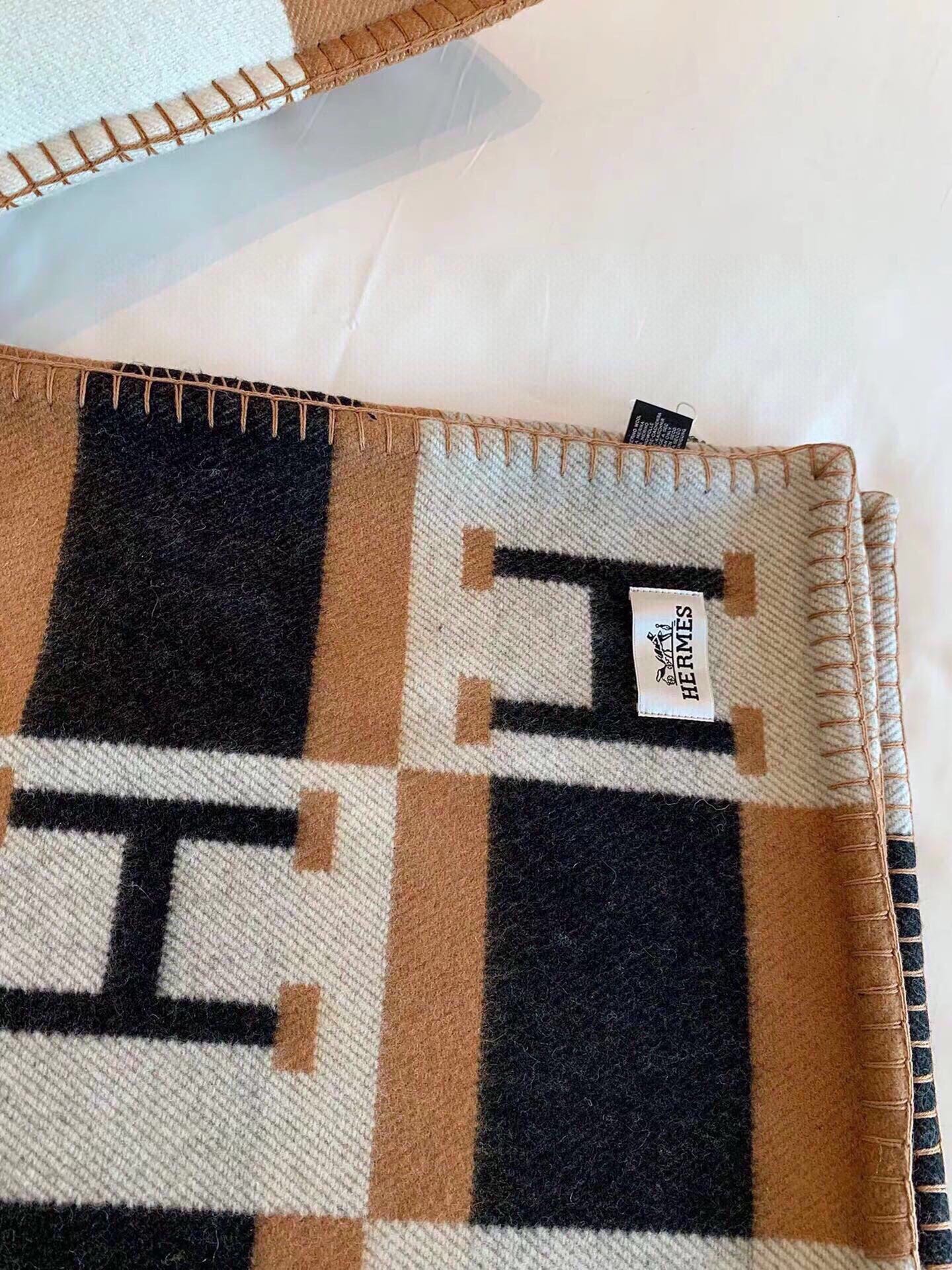 BLANKET 170 CM IN COLORFUL WOOL AND CASHMERE 118341