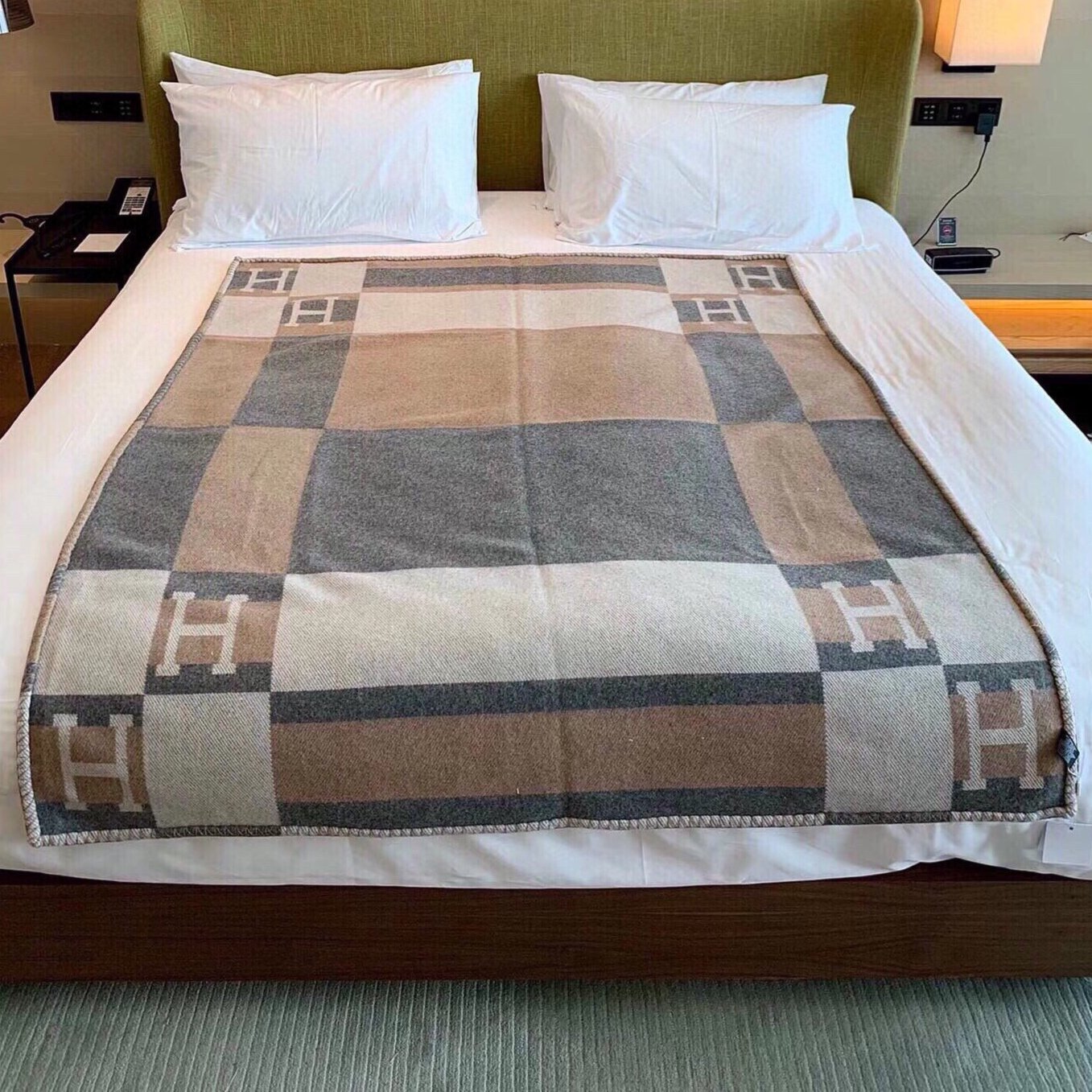 BLANKET 170 CM IN COLORFUL WOOL AND CASHMERE 118342