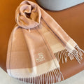 SCARF 180 CM IN PEACH PINK MIX WHITE CASHMERE 410054